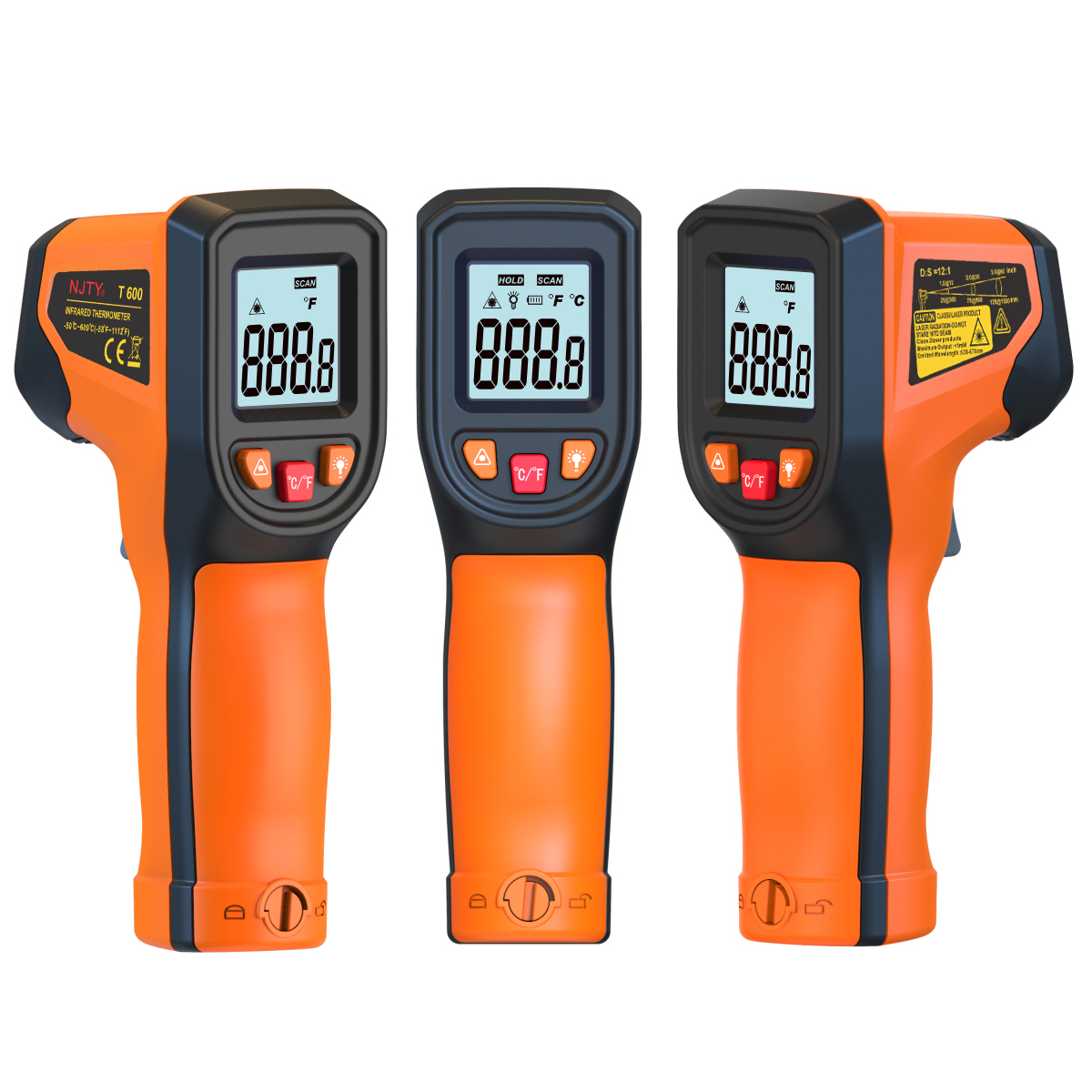 Industrial Laser Gun - Digital Infrared Thermometer Sensor Handheld Non-contact