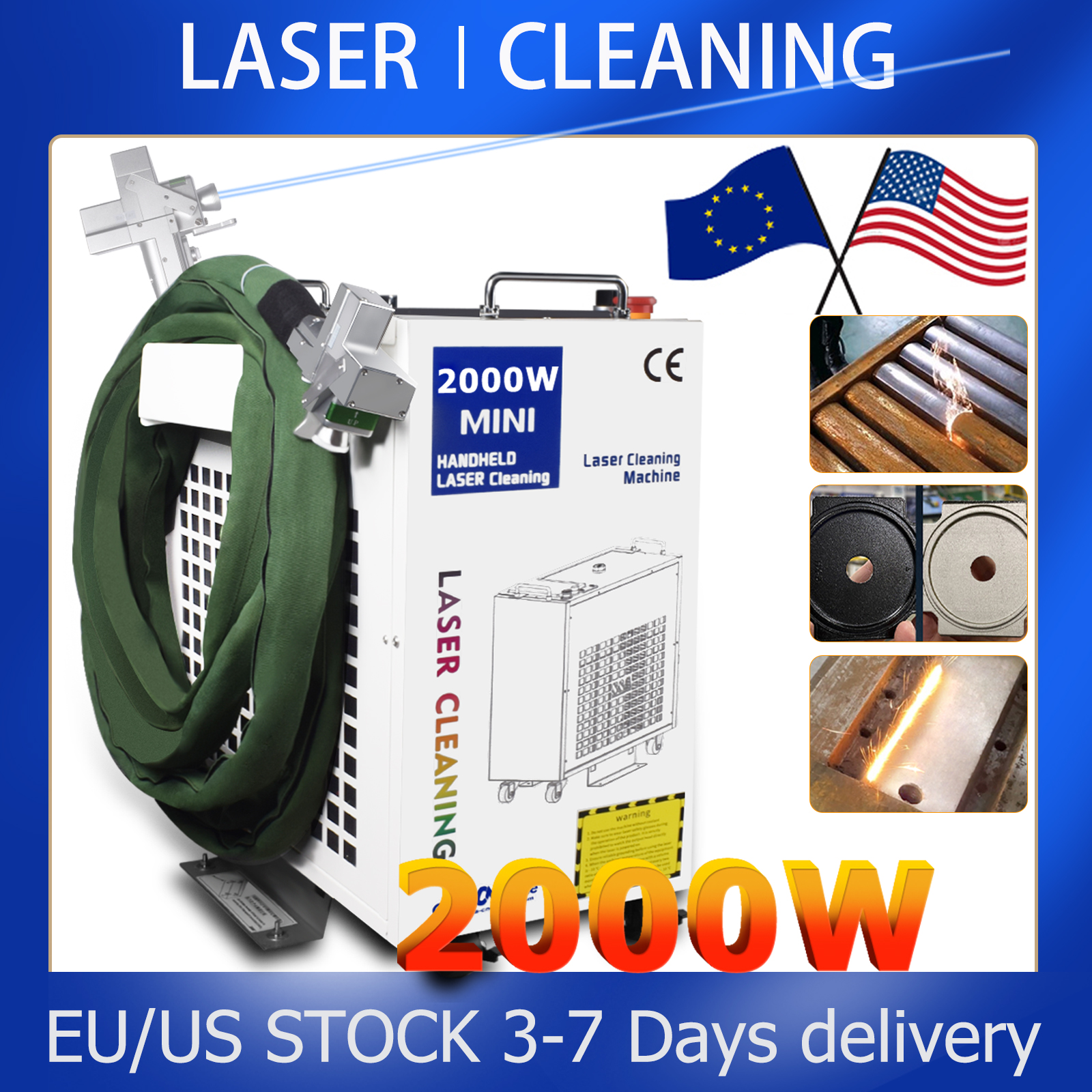 Industrial Laser Removal Machine - 2000W Cleaning Machine Fiber Laser 1500W