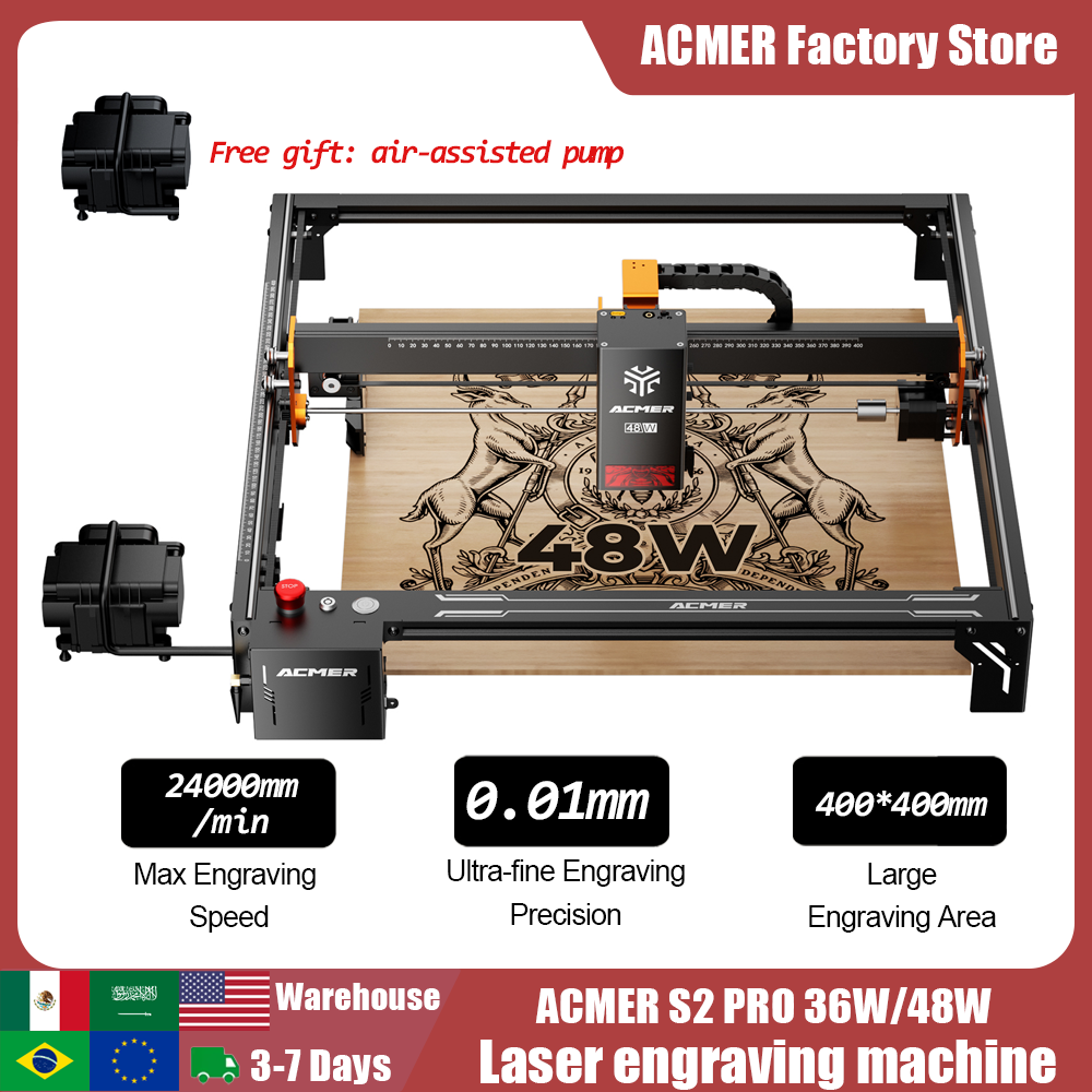 Industrial Laser Cutting - ACMER S2 PRO 36W/48W Laser Engraver
