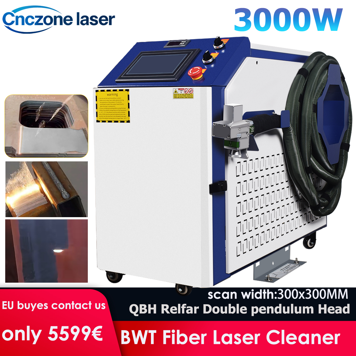 Industrial Laser Removal Machine - 3000W Laser Cleaning Machine Fiber Laser