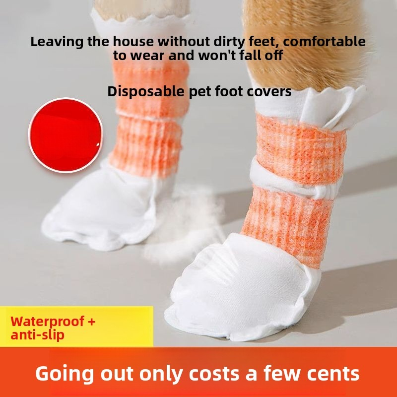 Dust Shoe Cnc - 20PC/Lot Pet Disposable Paw Shoes Waterproof
