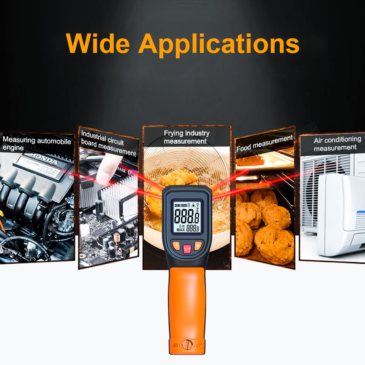 Digital Infrared Thermometer S - Industrial Laser Gun ulasan dan harga