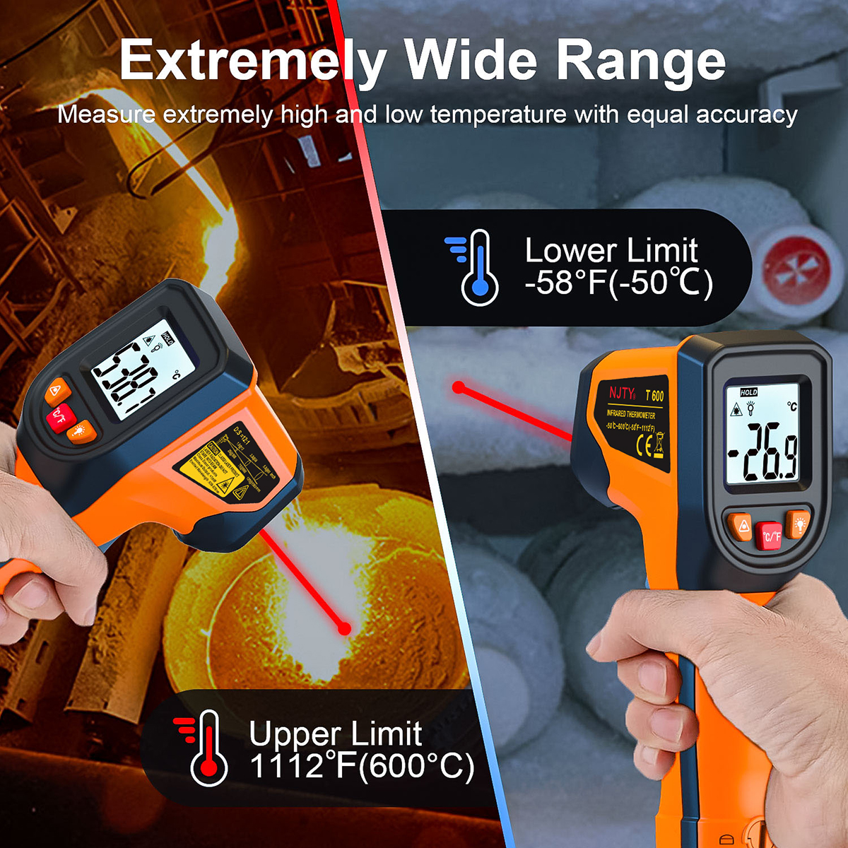 Digital Infrared Thermometer S - Industrial Laser Gun ulasan dan harga