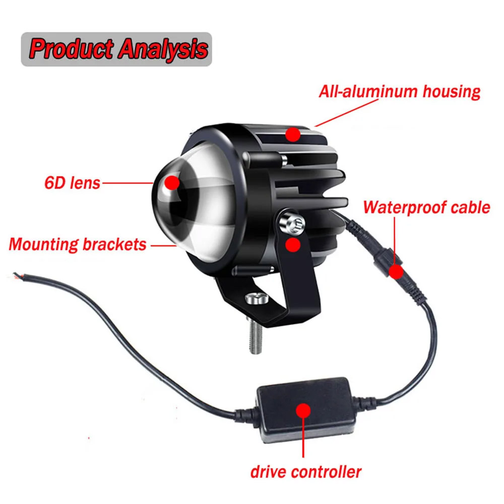 Motorcycle Projector Laser Lig - Laser Focus Lens ulasan dan harga