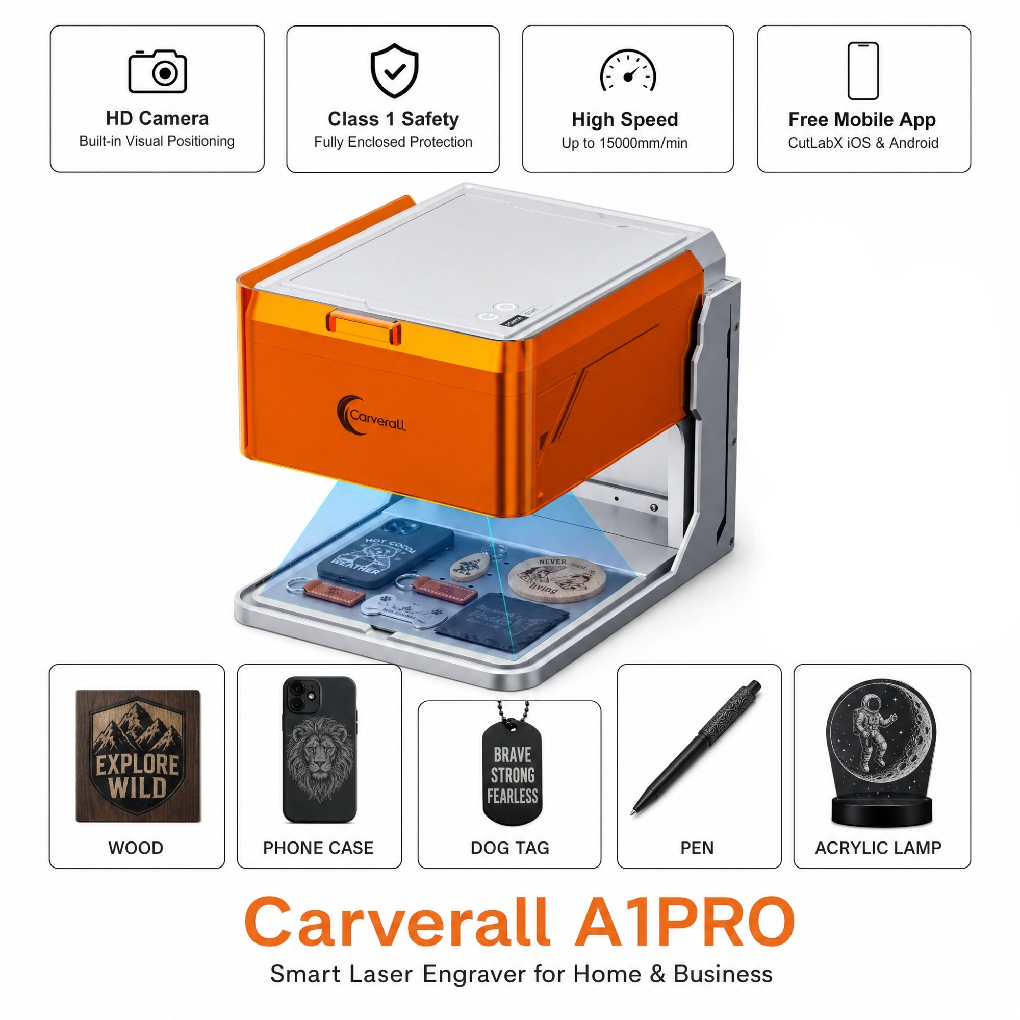 Carverall A1PRO Desktop Laser  - Industrial Laser Cutting ulasan dan harga