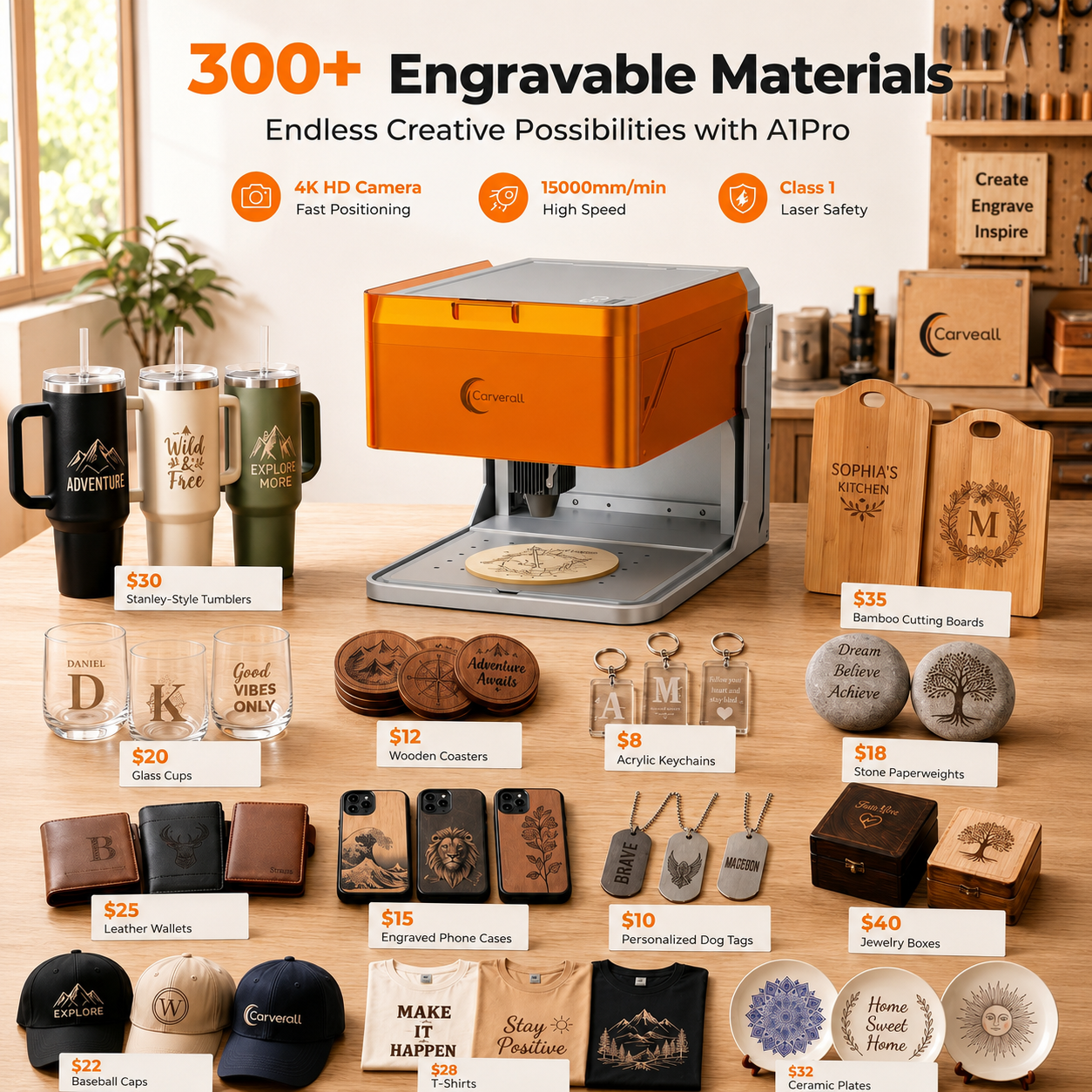 Carverall A1PRO Desktop Laser  - Industrial Laser Cutting ulasan dan harga