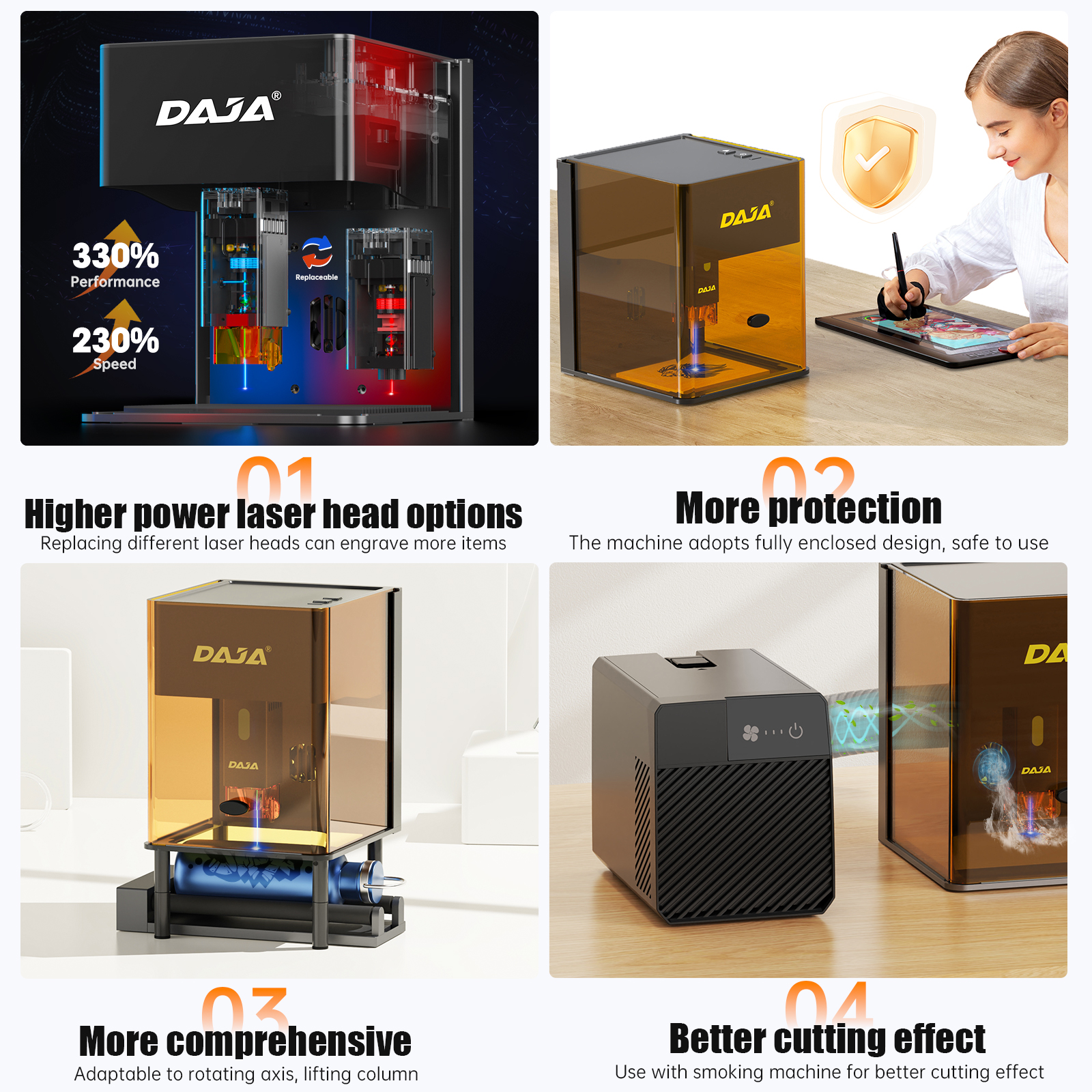 DAJA DJ6 Pro Mini Laser Engrav - Industrial Laser Cutting ulasan dan harga