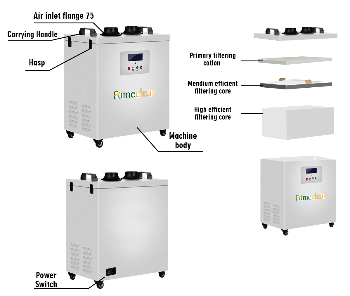 Strong Suction Industrial Weld - Industrial Laser Fume Extractor ulasan dan harga
