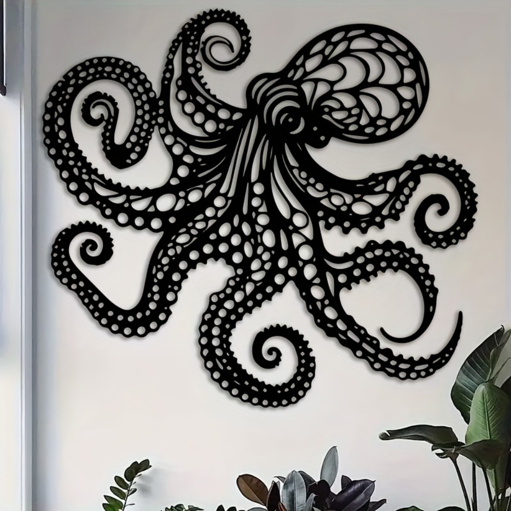 Large Metal Octopus Wall Art S - Industrial Laser Power ulasan dan harga