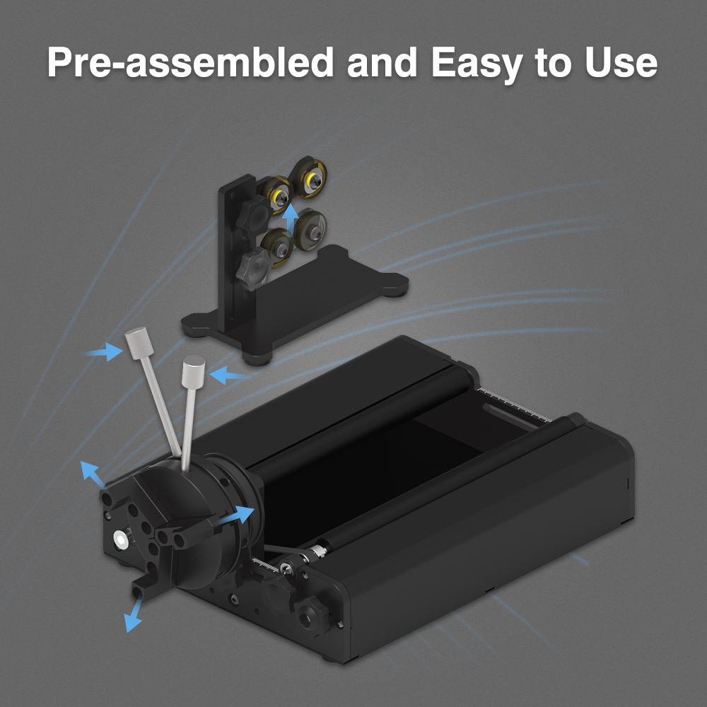 Twotrees TR2 PRO Rotary Roller - Rotary Axis Laser Engraver ulasan dan harga