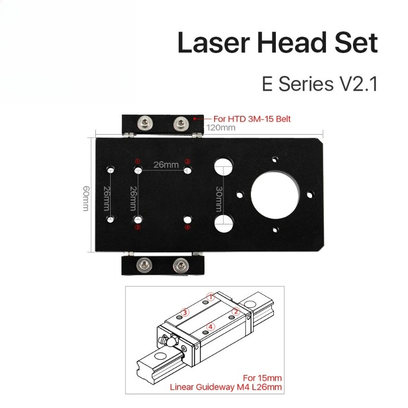 Cloudray E Series CO2 Head Set - Laser Focus Lens ulasan dan harga