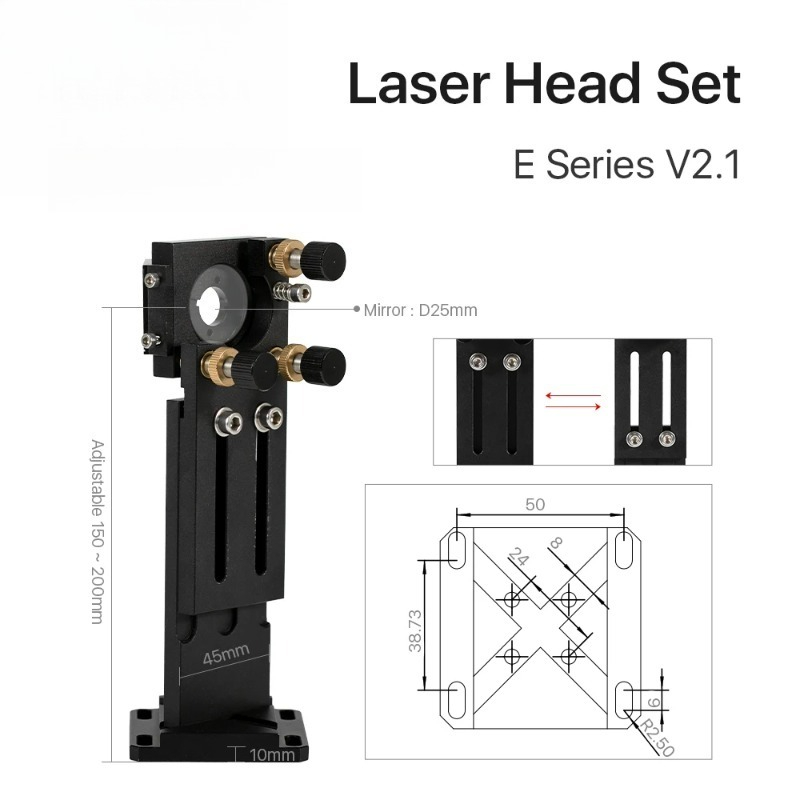Cloudray E Series CO2 Head Set - Laser Focus Lens ulasan dan harga