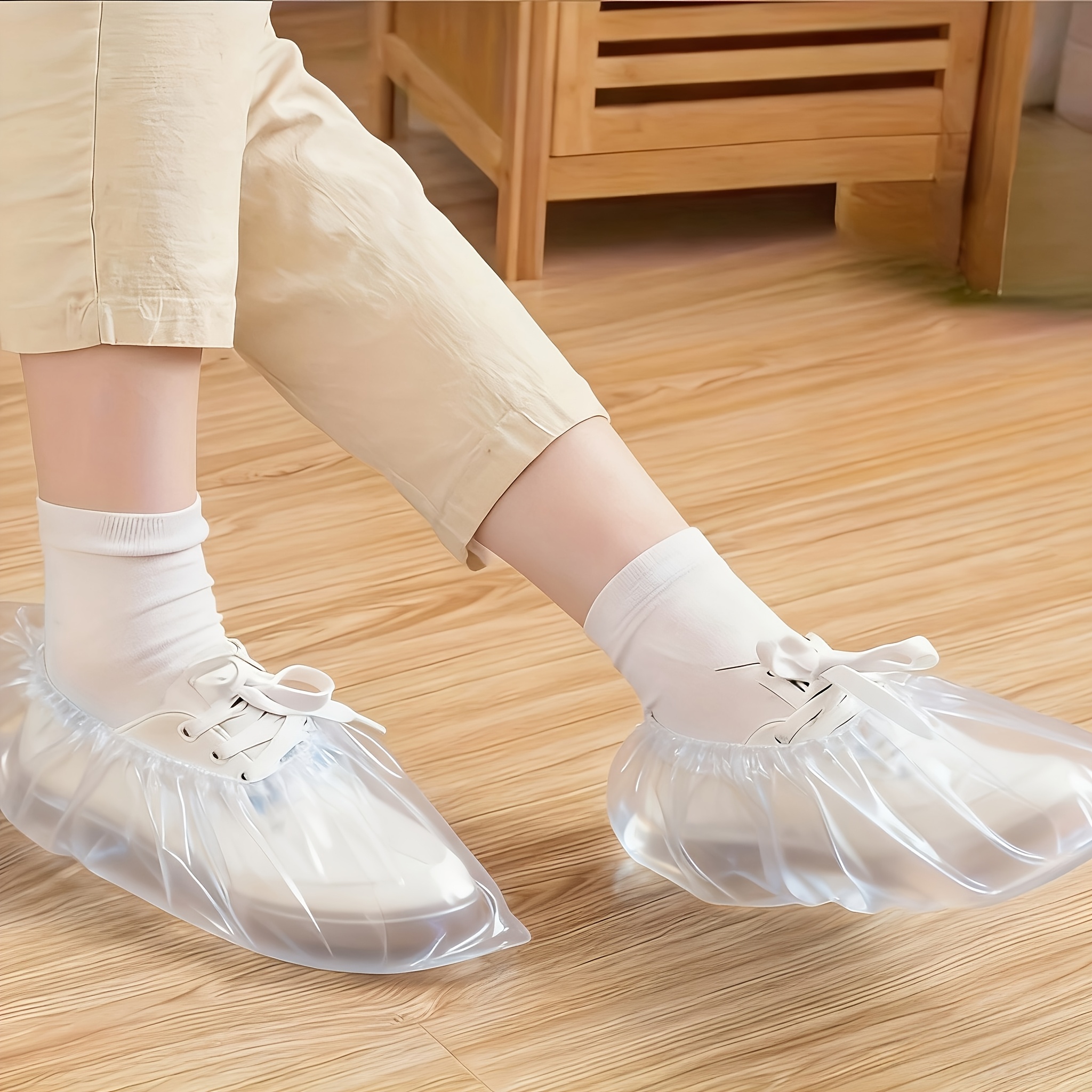 200pcs Disposable Plastic Shoe - Dust Shoe Cnc ulasan dan harga
