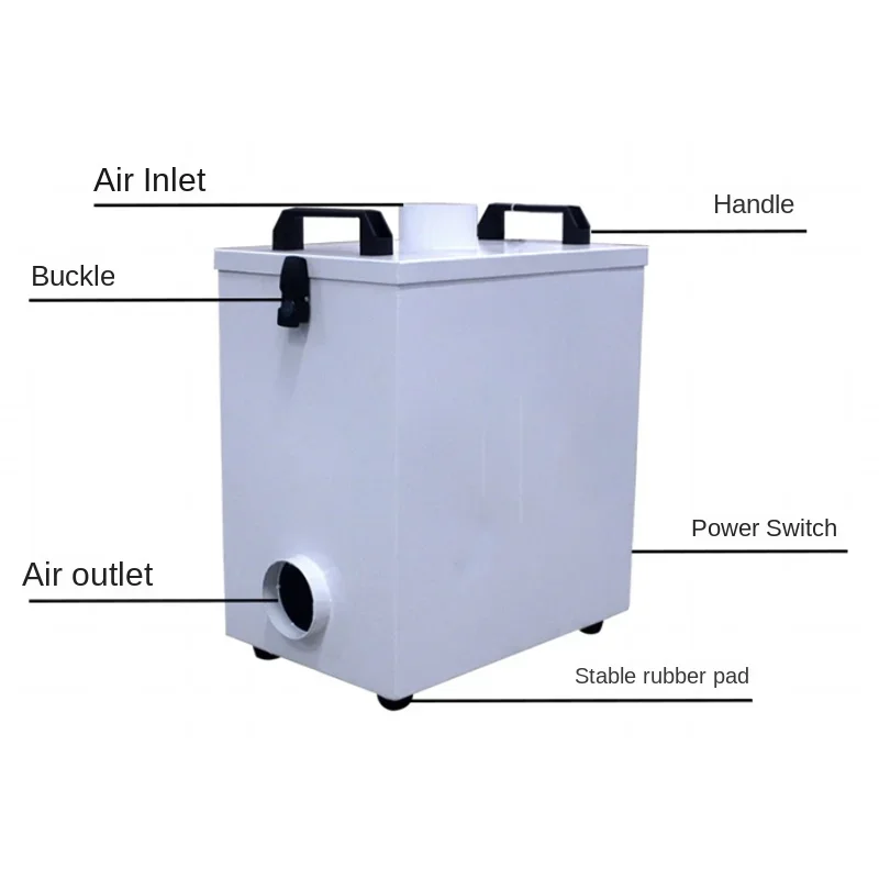 120W Industrial Pure Air Fume  - Industrial Laser Fume Extractor ulasan dan harga