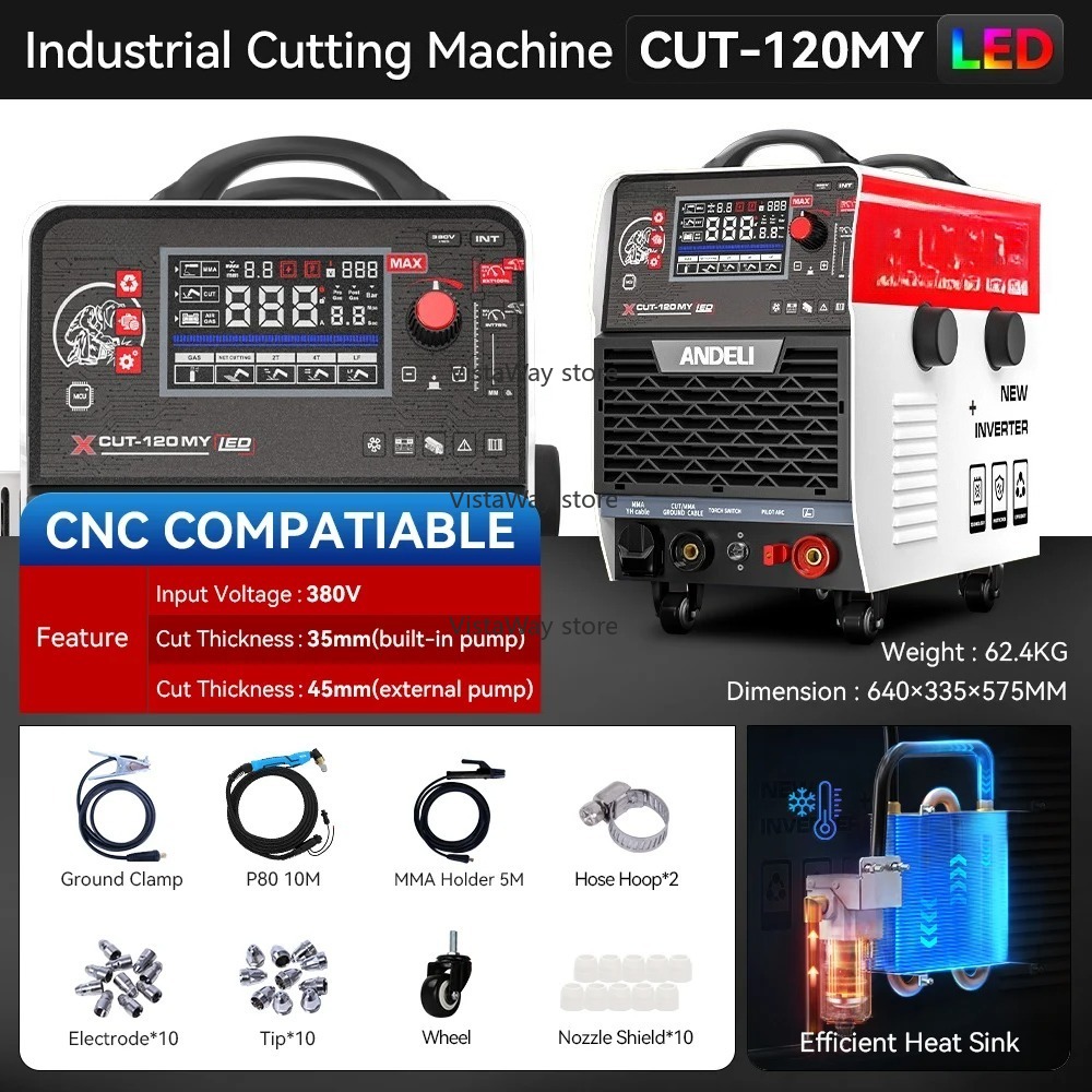 CUT 120 380V CNC Bulit-in Pump - Cnc Plasma Cutter ulasan dan harga