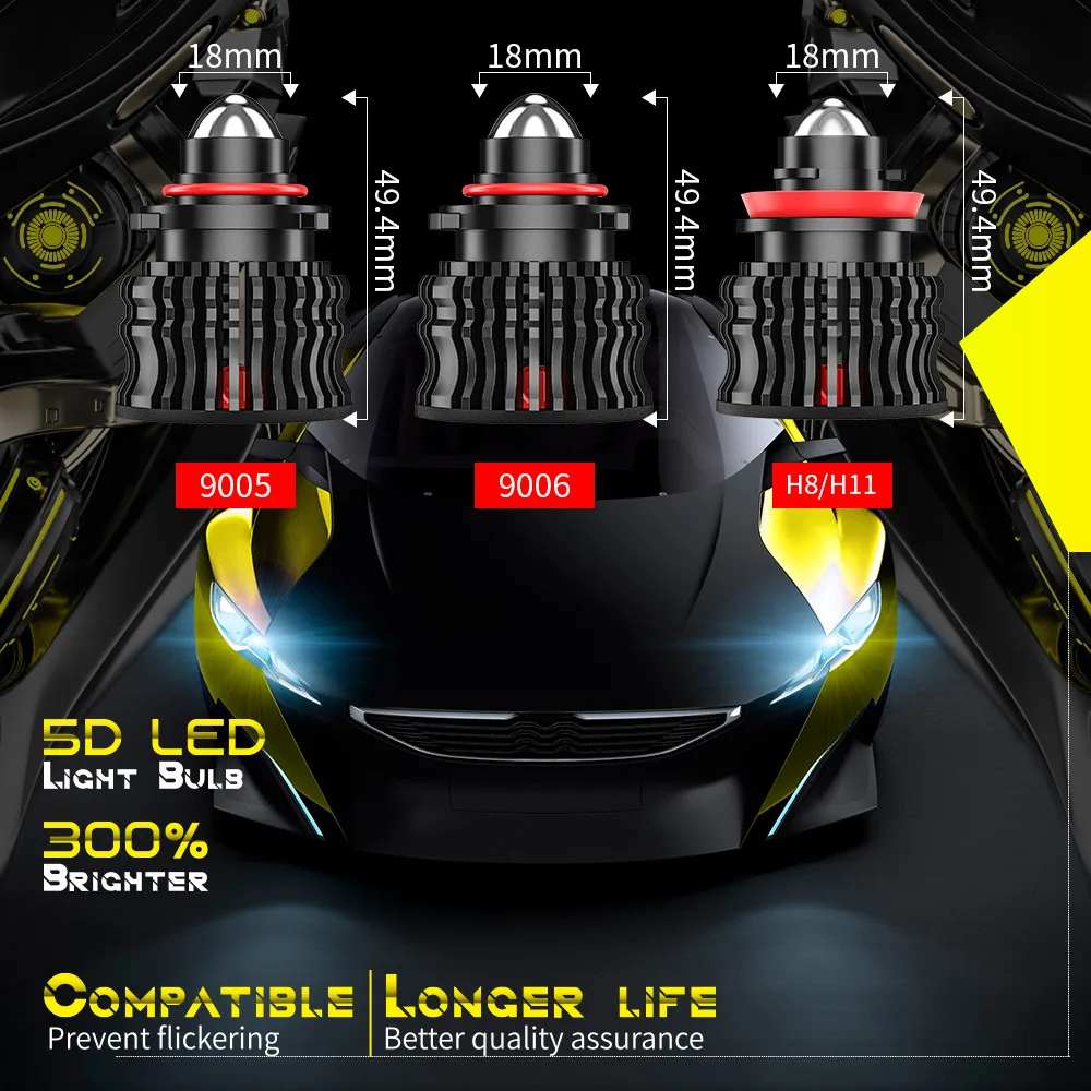 9005HB3 9006HB4 Led Laser Fog  - Laser Focus Lens ulasan dan harga