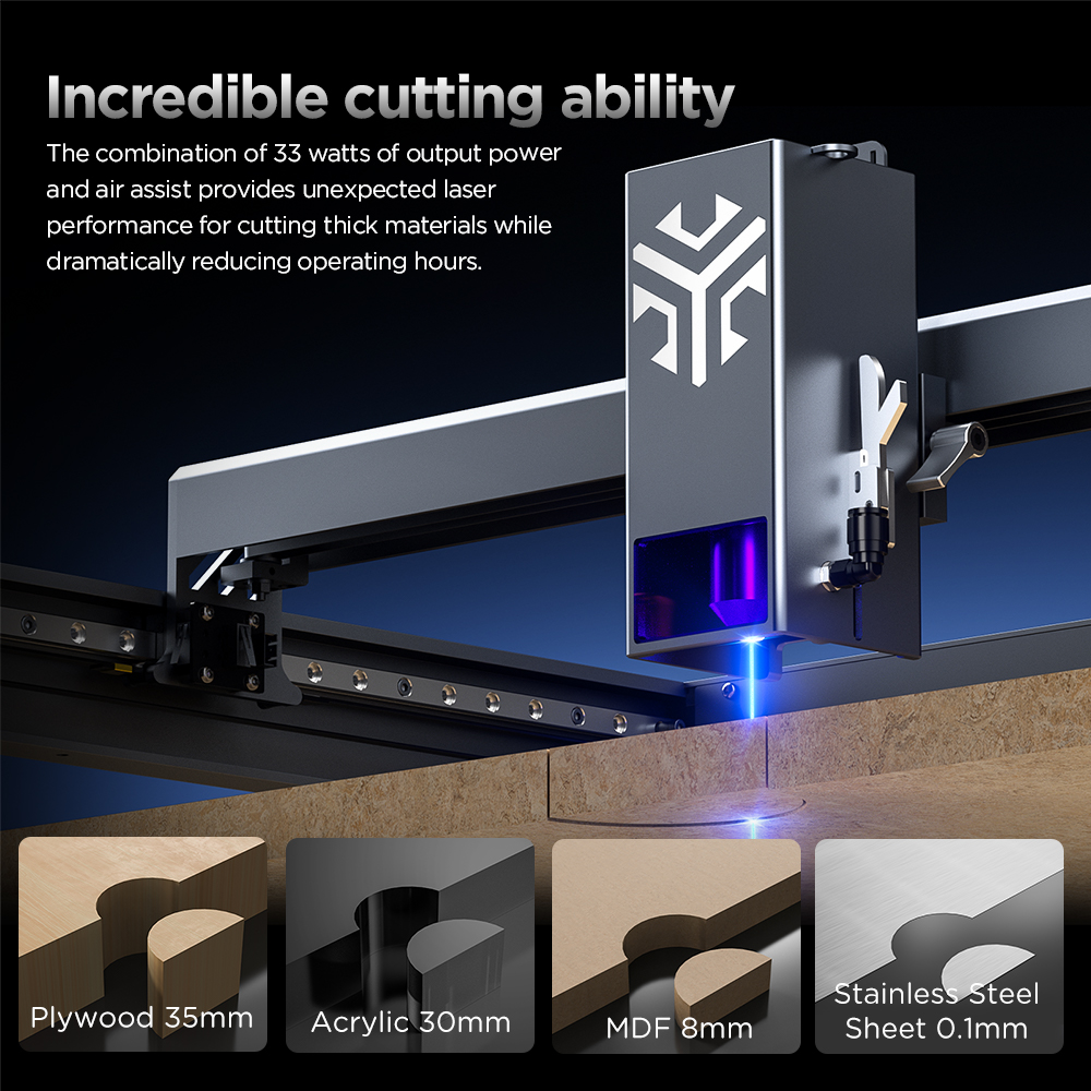 ACMER P2 Laser Engraver 33W 20 - Industrial Laser Cutting ulasan dan harga