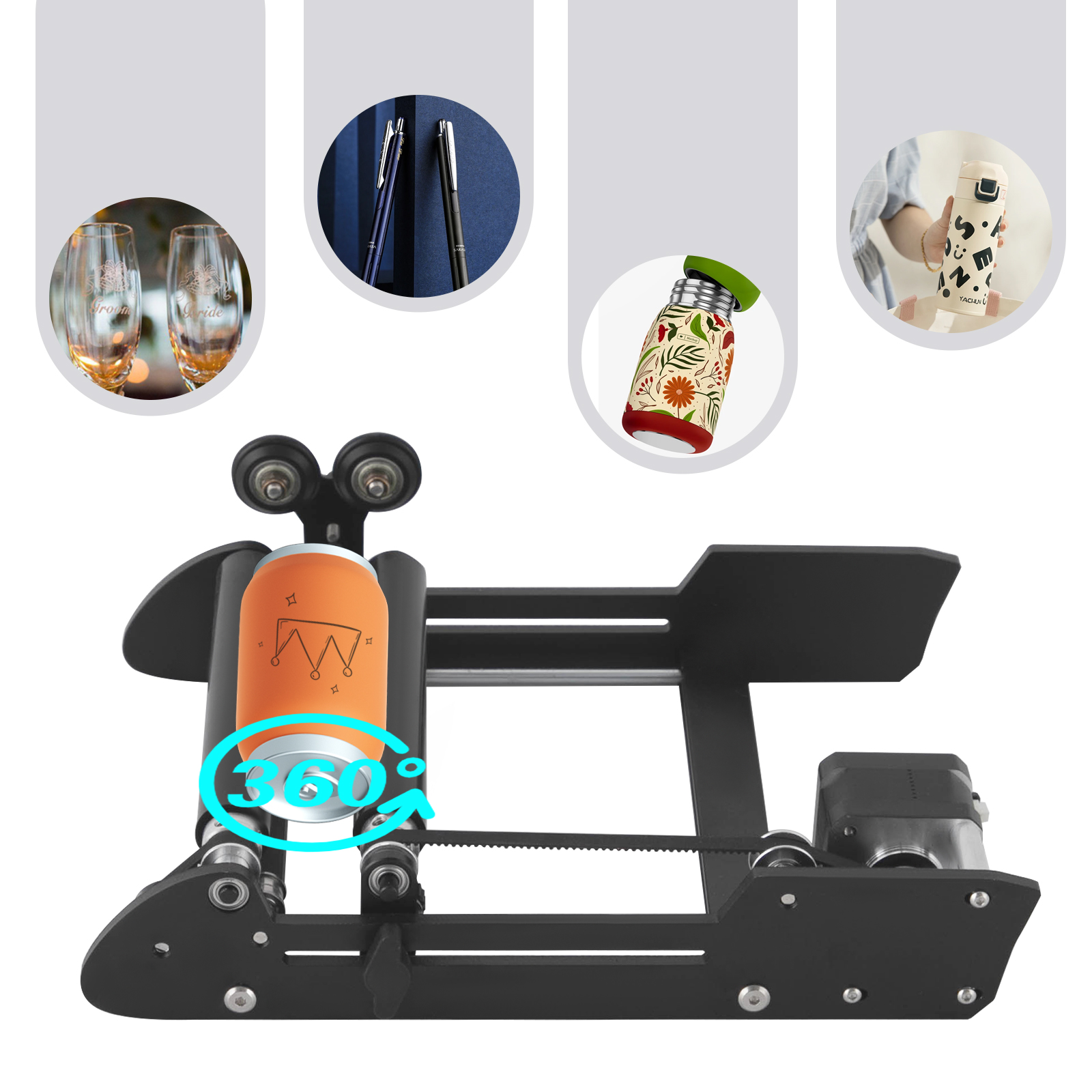 Y-axis Rotary Roller 360° Lase - Rotary Axis Laser Engraver ulasan dan harga