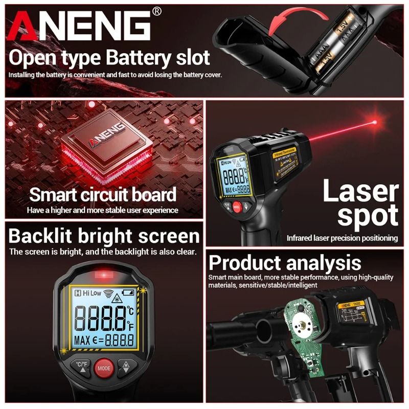 ANENG TH202 Industrial Handhel - Industrial Laser Gun ulasan dan harga