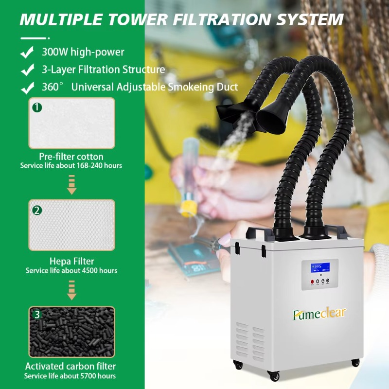 CE Approved Portable Fume Extr - Industrial Laser Fume Extractor ulasan dan harga