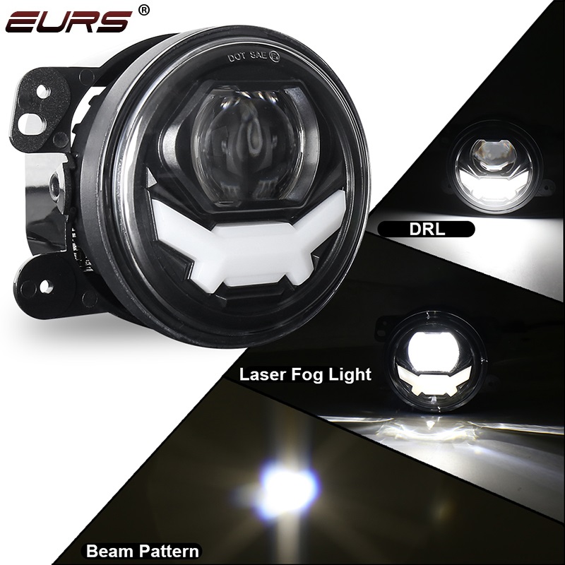 4inch LED Fog Lights 30W DRL L - Laser Focus Lens ulasan dan harga
