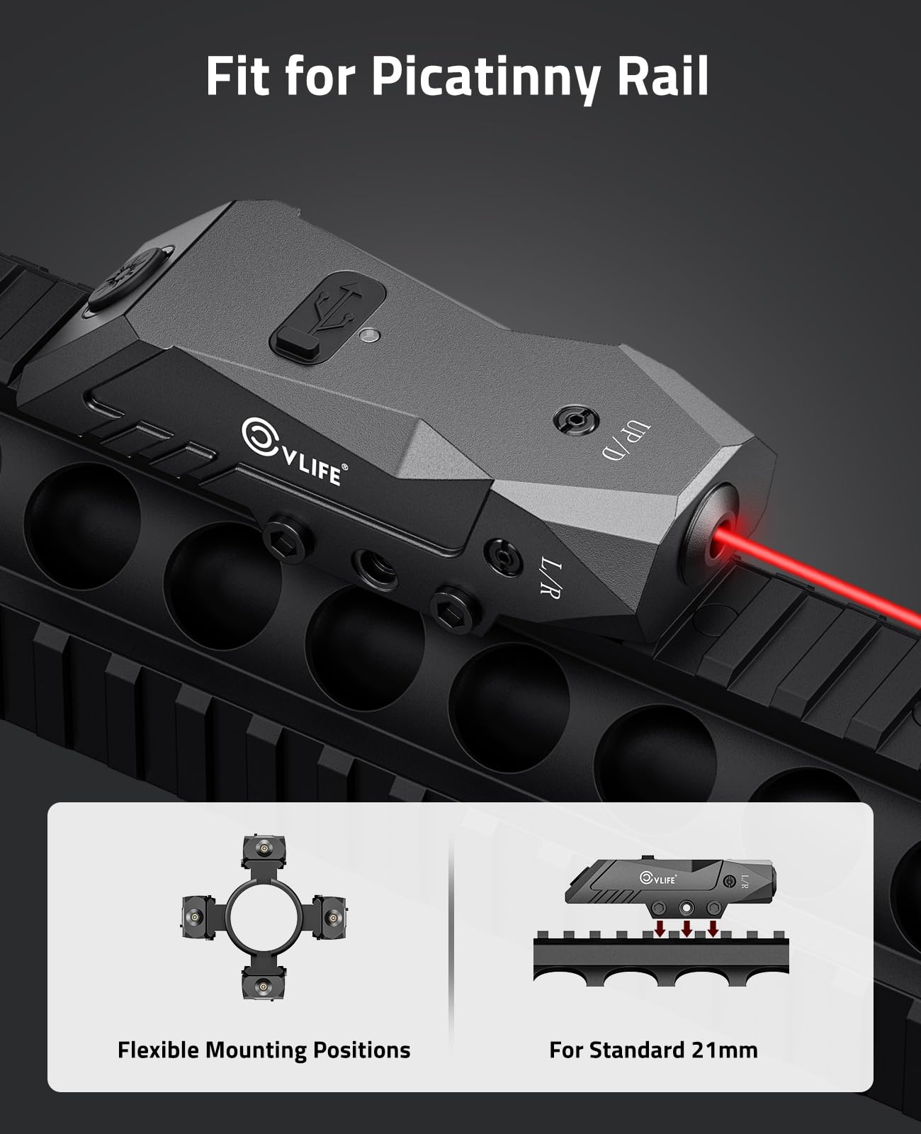 CVLIFE Rechargeable Rifle Red  - Industrial Laser Gun ulasan dan harga