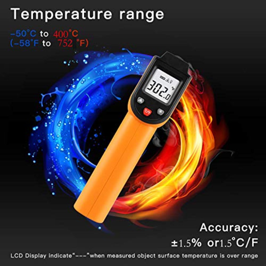 Laser Infrared Thermometer Non - Industrial Laser Gun ulasan dan harga