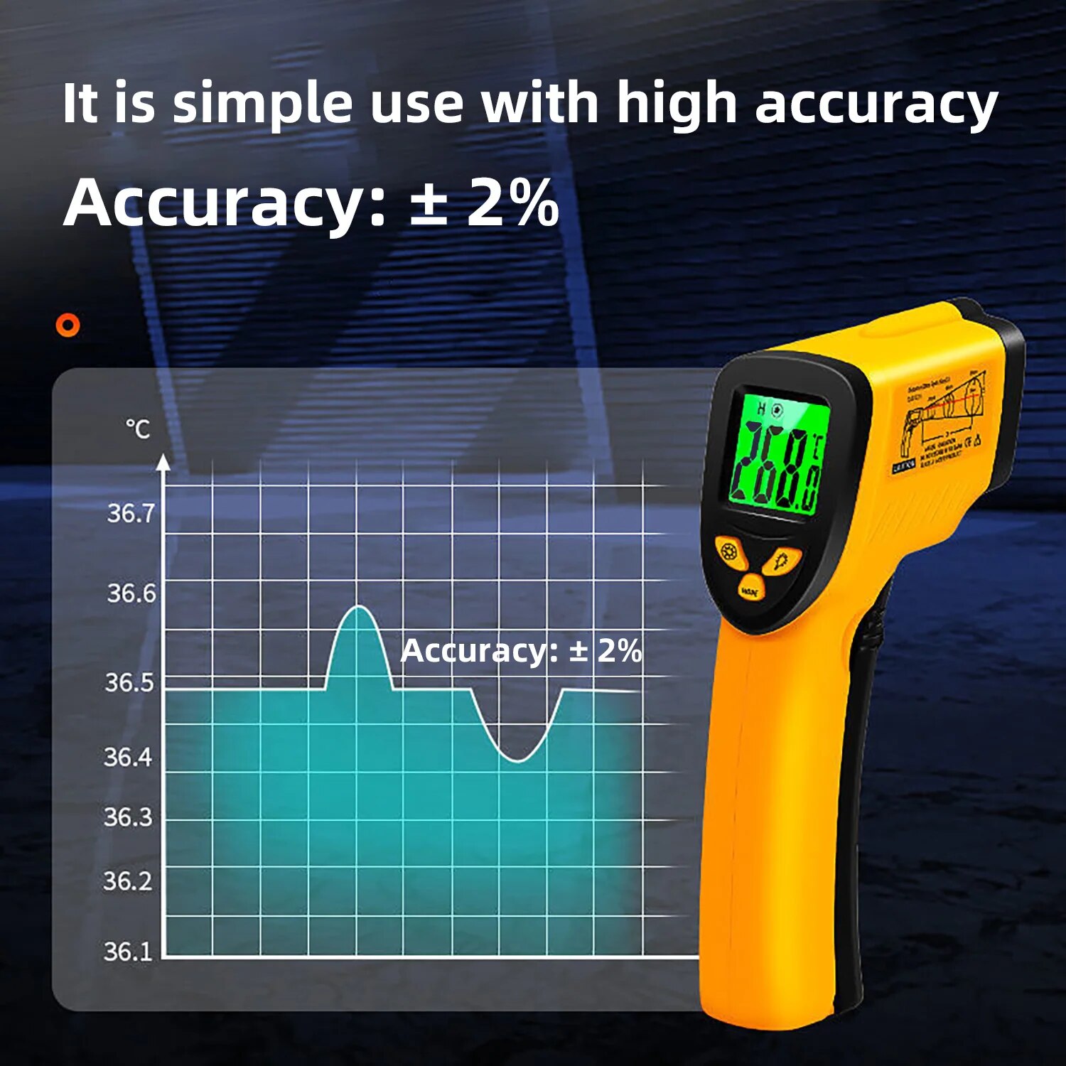Digital Infrared Thermometer - - Industrial Laser Gun ulasan dan harga