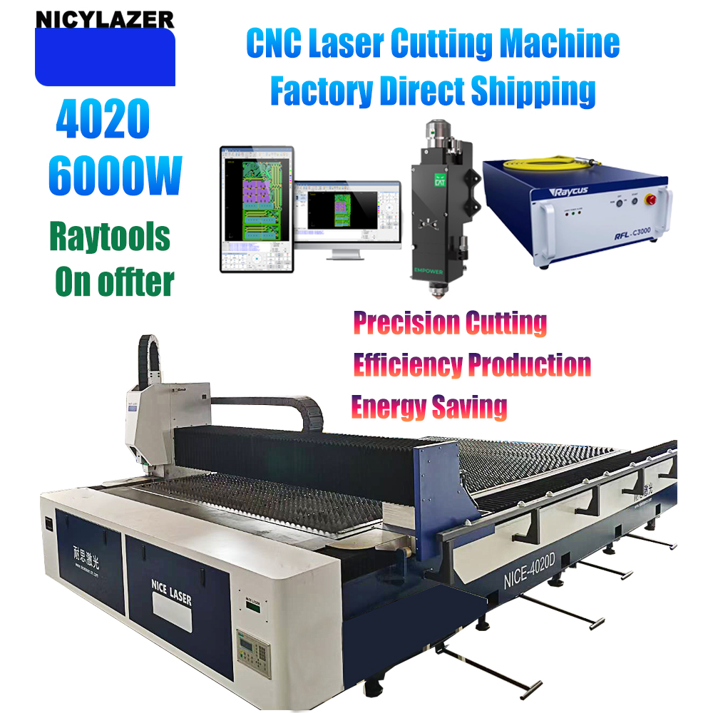 NICYLAZER CNC 6000W 4020 Fiber - Industrial Laser Cutter For Metal ulasan dan harga
