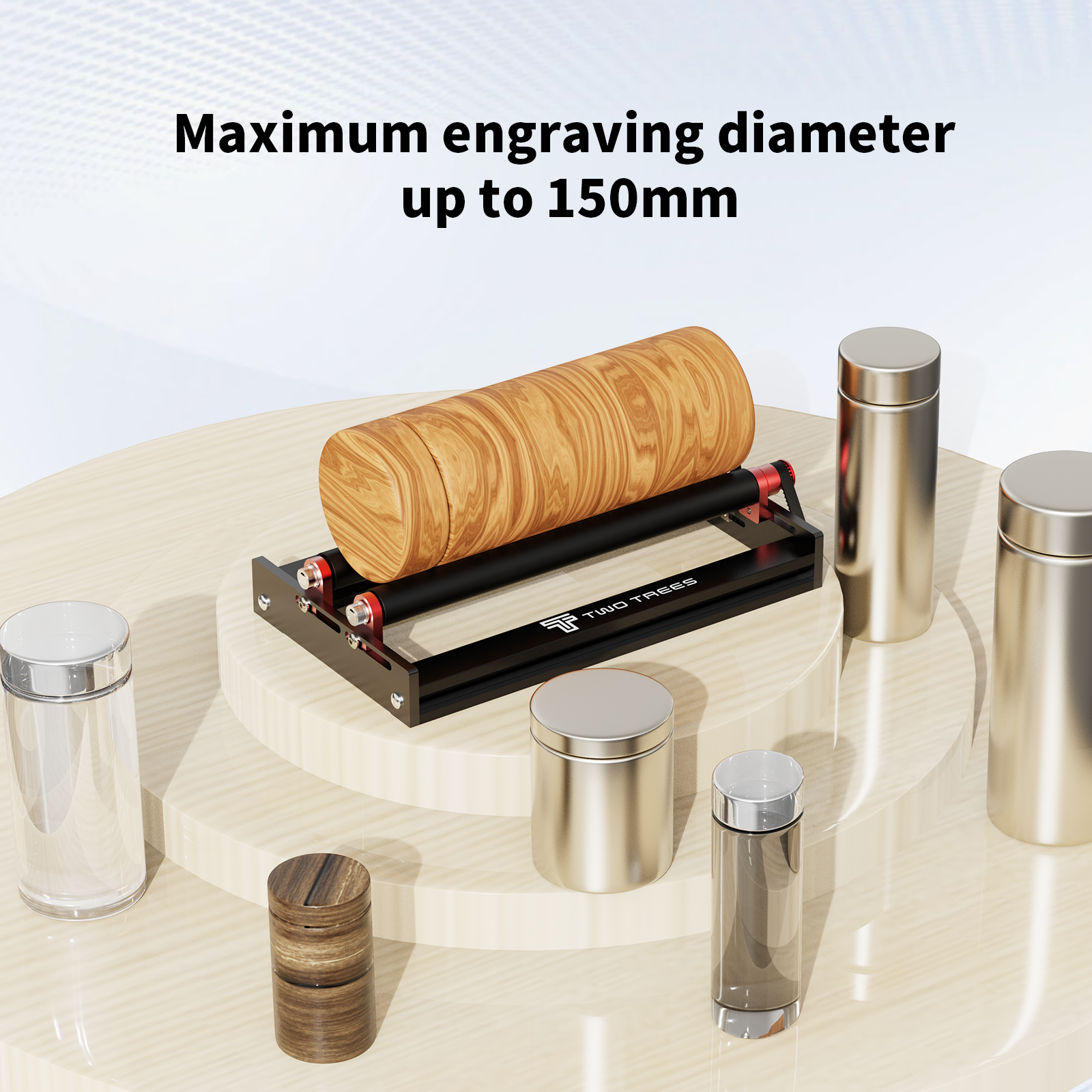 Twotrees Laser Engraving Machi - Rotary Axis Laser Engraver ulasan dan harga